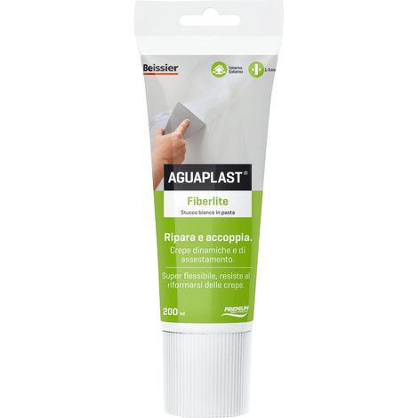 FIBERLITE, Stucco Bianco in Pasta per Fessure. AGUAPLAST. | 200 millilitri (0.2 Litri) (1/3)