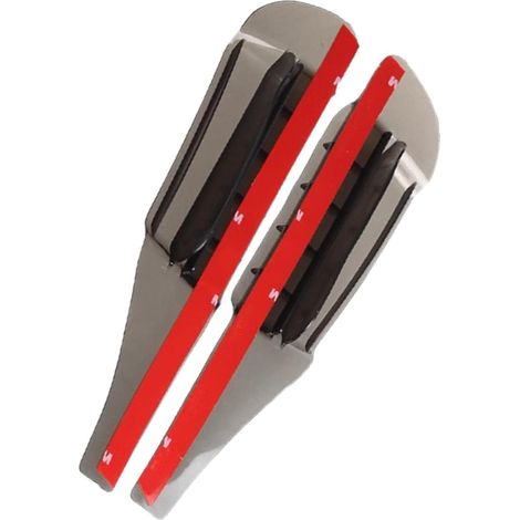 Déflecteurs de pluie pour rétroviseurs latéraux - Lot de 2 housses de protection en PVC hydrofuges et dispositif de protection - Protection pour verre de rétroviseur contre la pluie et le (1/5)