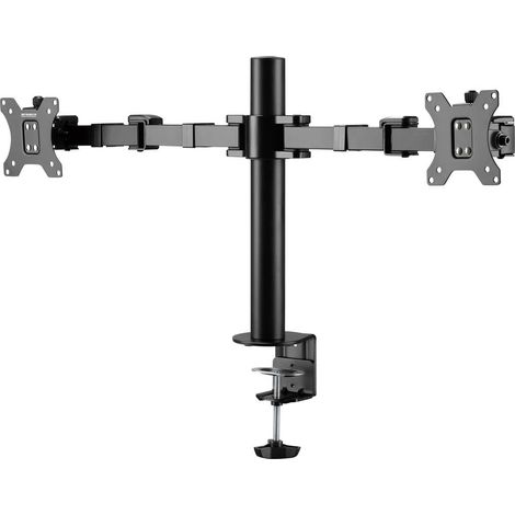 SpeaKa Professional SP-MM-220 Supporto per monitor 2 Display: (s) 43,2 cm (17) - 81,3 cm (32) Nero Regolabile in alte (1/4)