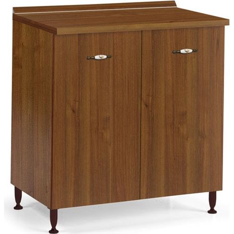 Meuble bas de cuisine en Noyer Antique Cm 80x50xH 85 avec 2 portes