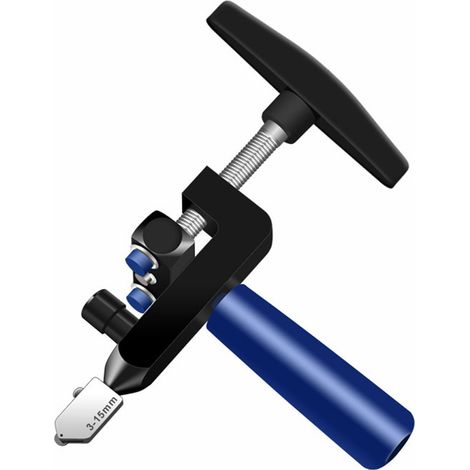 Tragbarer, manueller Glasfliesenöffner, Ersatzschneidköpfe, Glas- und Keramikfliesenschneider, multifunktionaler Glasschneider (1/2)