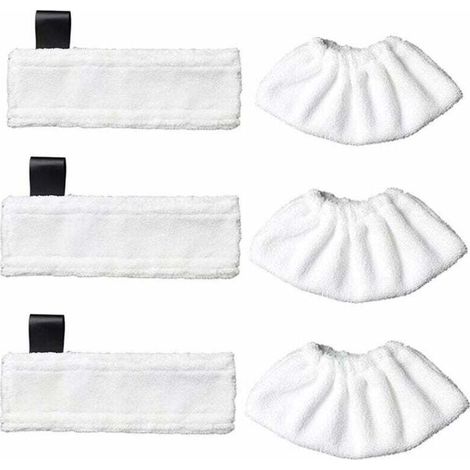 Chiffons de rechange en microfibre et 3 chiffons en microfibre pour Kärcher Easy Fix SC1/SC2/SC3/SC4/SC5/SV7, ainsi que des chiffons accessoires pour Kärcher Easy Fix. - Crezuo