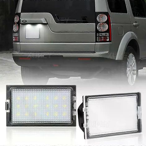Lot de 2 feux de plaque d'immatriculation arrière à LED pour Land Rover Discovery 3 (2005-2009), Discovery 4, Freelander 2 et Range Rover Sport. (1/5)