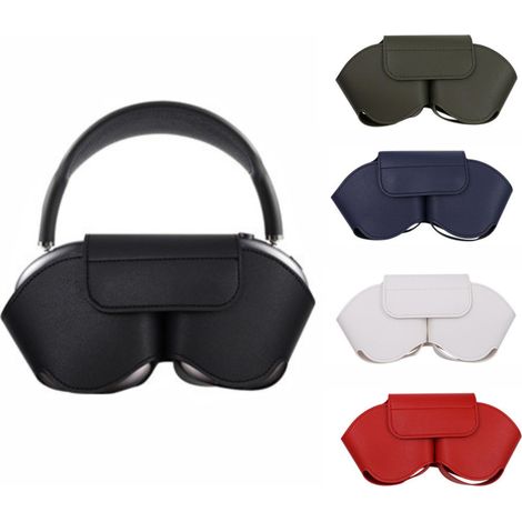 Étui de transport en cuir pour casque, anti-rayures et anti-poussière, compatible Apple AirPods Max, housse noire, voyage