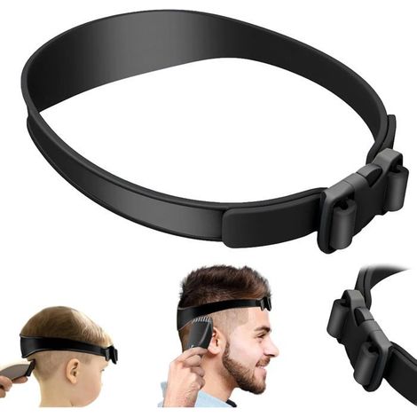 BelleRise - Guide de coupe de cheveux, outil de coupe de cheveux à domicile, bande de coupe de cheveux incurvée , cheveux incurvée en silicone (1/5)