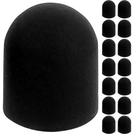 Embout de Stylet Capacitif 15 Embouts de Stylet Capacitif en Silicone Noir Facile à Remplacer, Compact et Portable pour Stylets Tactiles Compatibles Smartphones et Tablettes (1/5)