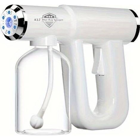 Pulvérisateur de désinfection Nano K12 pour intérieur et extérieur, pistolet de désinfection, pulvérisateur de liquide alcoolisé, pistolet de désinfection à lumière bleue (1/5)