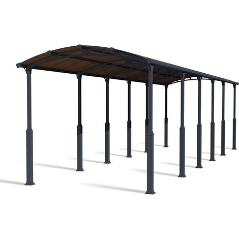 Alpine 12700 RV Carport Kit - Aluminium/Polycarbonate - L1290 x W352 x H307 - Grey