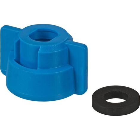 Tuerca de boquilla tipo bayoneta SW10 color azul'con junta 25 uds. Geoline GEOLINE 8253011P025