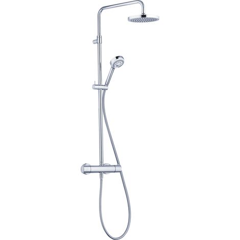 Kludi Logo - Sistema doccia termostatico Dual Shower System, 20 cm, cromato 6809205-00