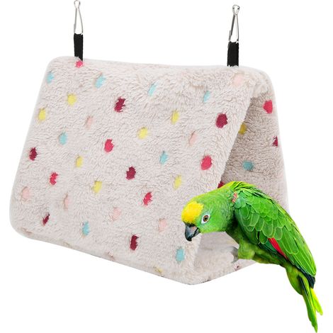 Hamac en Peluche Chauffant pour Hamster, Nid Suspendu pour Petits Animaux (1/5)