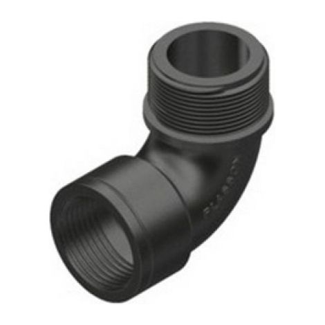 GOMITO FILETTATO A 90° MASCHIO-FEMMINA 3/4&quot
