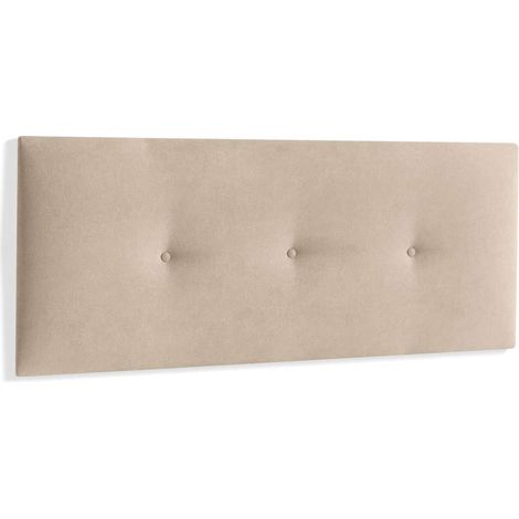 Cabecero matrimonio de 160cm Adriana tapizado beige claro, 160cm(ancho) 60cm(alto) 4cm(fondo) (1/3)