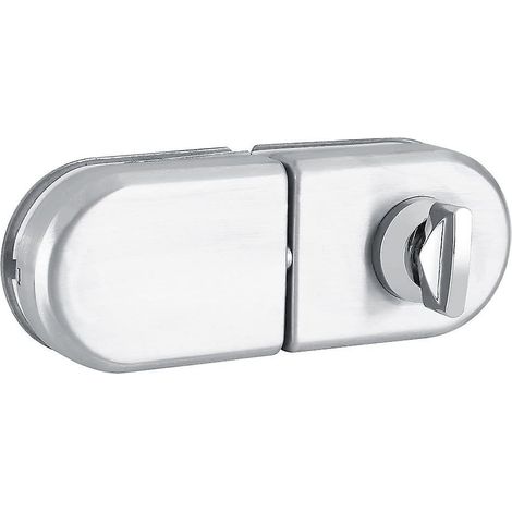 Cerradura de puerta semicircular de acero inoxidable de 10 a 12 mm con llaves (1/5)