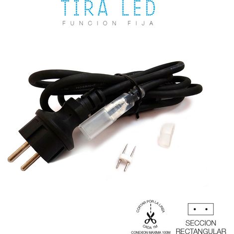 Kit Branchement Ruban Led 220v Edm Alimentation Directe Pour Ruban Led 220v - Edm