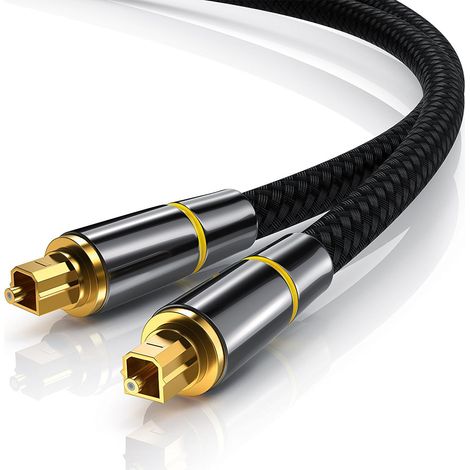 Câble Optique Fibre Flexible Transmission Son Claire 5.1 Canaux Audio Numérique Toslink (1/5)