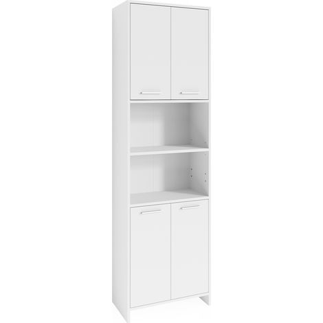 Mobile bagno alto Maris, Bianco, 56.1 x 190 cm, Vicco