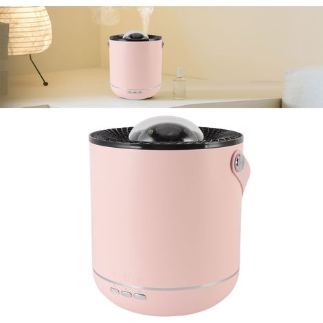 Lampe projecteur humidificateur 450 ml, diffuseur d'huiles essentielles ultrasonique à rotation dynamique 360° avec veilleuse intégrée, rose, pour la maison et le bureau. (1/5)