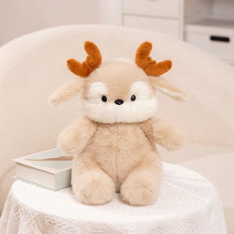 Elk - 40 x 20 cm - Coussin Peluche de Noël - Dossier Souple pour Canapé ou Lit - Décoration Festive Intérieure - 1 Pièce (1/5)