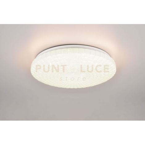 VEGA PLAFONIERA LED 16W 1900lm, 3000K DIFFUSORE LAVORATO ED EFFETTO CIELO STELLATO D.33CM