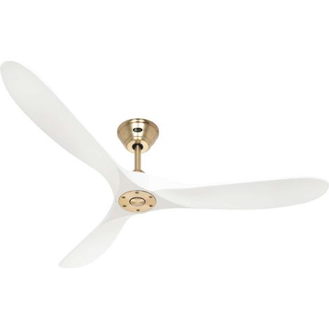 Ventilateur de plafond CasaFan ECO GENUINO 315232 152cm laiton poli / blanc (1/5)
