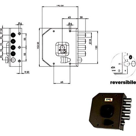 Cerradura Sic.Semplice Dx Cil. G452 Moia