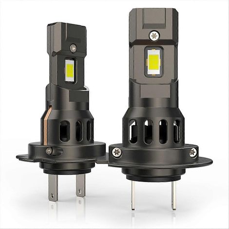 Lot de 2 ampoules LED H7 3300 lm sans fil 66 W CSP pour phares de voiture (1/5)