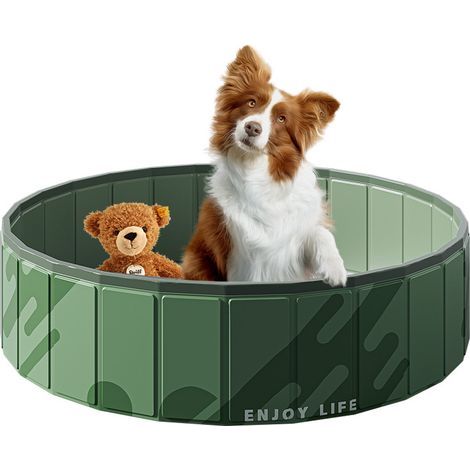 Pool pour, Piscine Pliable,Piscine Pliable pour Chiots - Extérieur Basse-Cour Chiens Chats Animaux de Compagnie Chiot (1/5)
