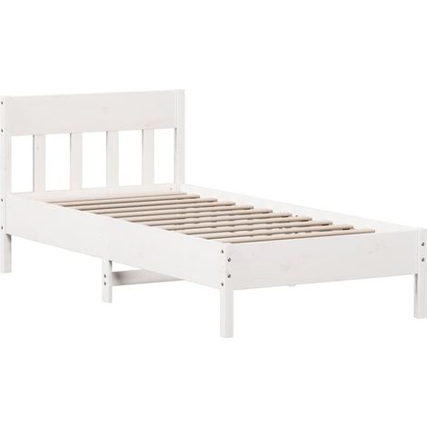 Maison Exclusive - Letto senza Materasso Bianco 90x200 cm Legno Massello di Pino