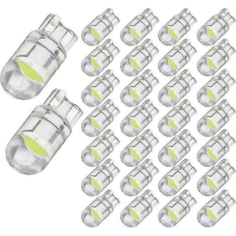200x W5w Led T10 voiture Cob verre 6000k Auto Automobiles plaque lampe lire Drl (1/4)