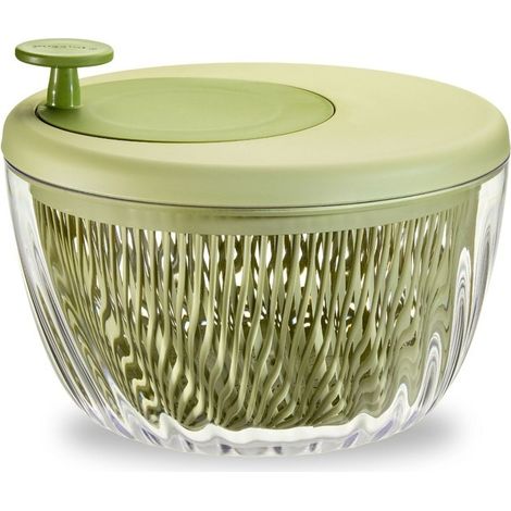 Centrifugadora de ensalada con tapa 26x19 cm Spin&Store – Verde avocado