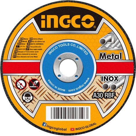 Disco da Taglio per Ferro e Inox 125x22,2 mm INGCO - Spessore 1,2 mm