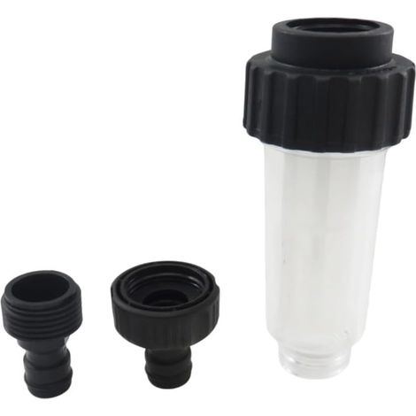 Filtre à eau G3/4 en plastique noir pour nettoyeur haute pression (1/5)
