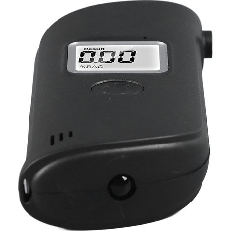 Testeur d'alcoolémie portable avec écran LCD et embout de rechange. (1/5)
