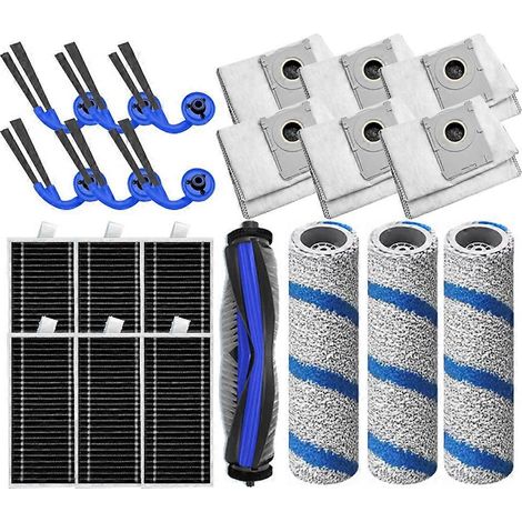 Accessoires pour aspirateurs Ecovacs Debot X11 OMNICYCLONE/X11 Pro Omni : brosse principale, filtre, rouleau, serpillière, sac à poussière, pièces de rechange (1/5)
