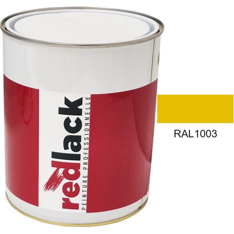 Kanne 3L Lack Mehrzweckfarbe – RAL 1003 – Signalgelb – Glanz – für verschiedene Oberflächen – Redlack