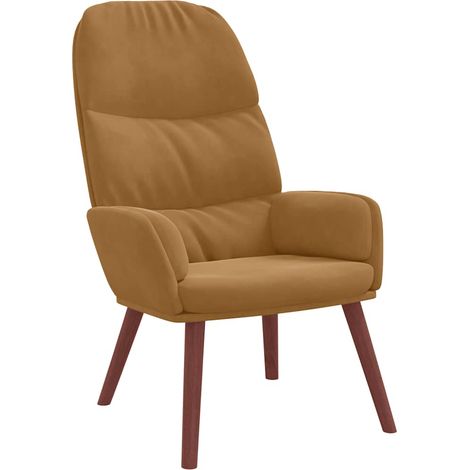 Maison Exclusive - Relaxsessel Braun Samt (1/5)