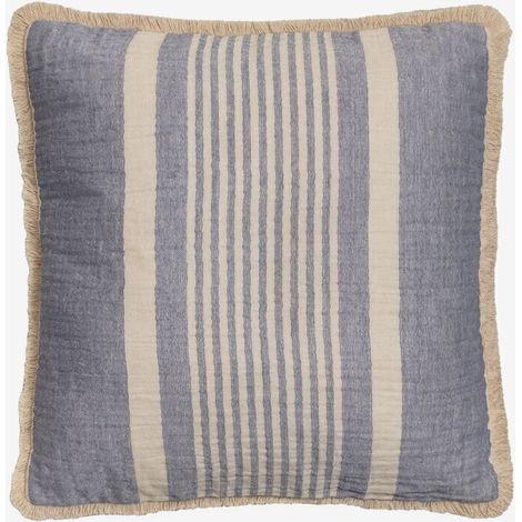 Quadratisches Baumwollkissen (45 x 45 cm), Lavendelblau