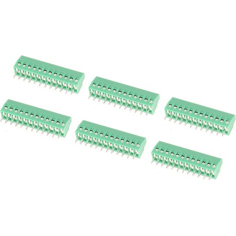 Leiterplatten-Anschlussklemmen, 2,54 mm Rastermaß, 12 Pins, Packung mit 10 Stück. (1/5)