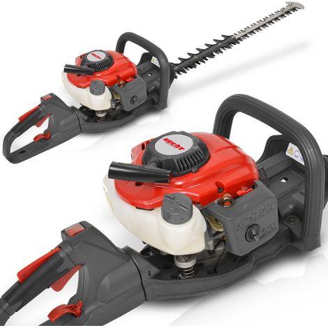 Taille-haies essence professionnel 69 cm – Moteur 2 temps – Coupe jusqu'à 28 mm – Système anti-vibration – Poignée ergonomique – Hecht (1/5)