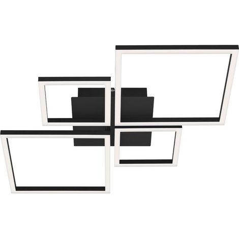 LED Deckenleuchte Deckenlampe schwenkbar dimmbar 48 W Schwarz Briloner