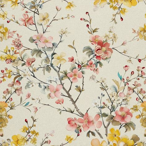 Tela decorativa para exteriores Oxford - Motivo primaveral I DX7129 (1/5)