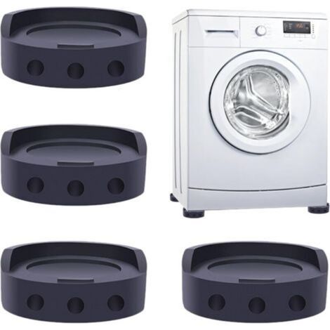 4 Pieces Shock Absorbing Feet Pads for Washing Machine, Refrigerator Base, Rubber Anti-Slip Mats, Furniture Risers (1/4)