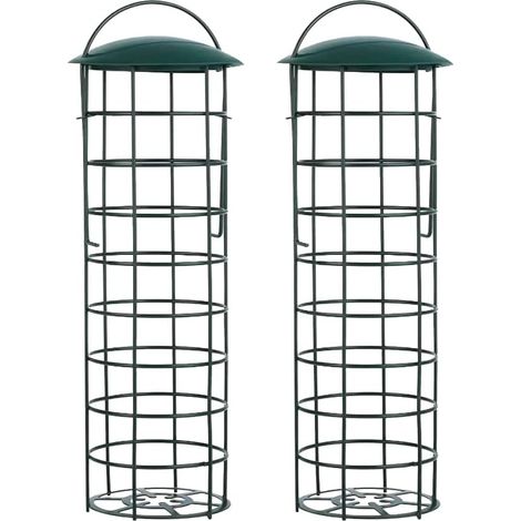 Comedero para pájaros de exterior - Bolas de grasa para pájaros pequeños, verde oscuro (1/5)