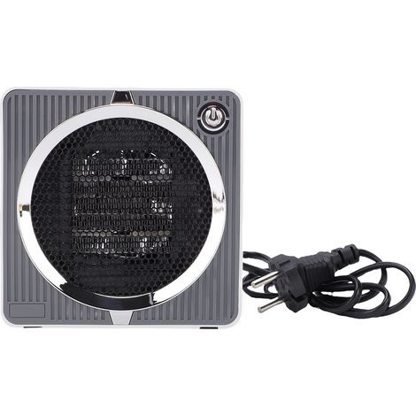 Mini indoor space heater, PTC, fast heating, quiet, portable desk fan for bedroom, bathroom or office (1/5)