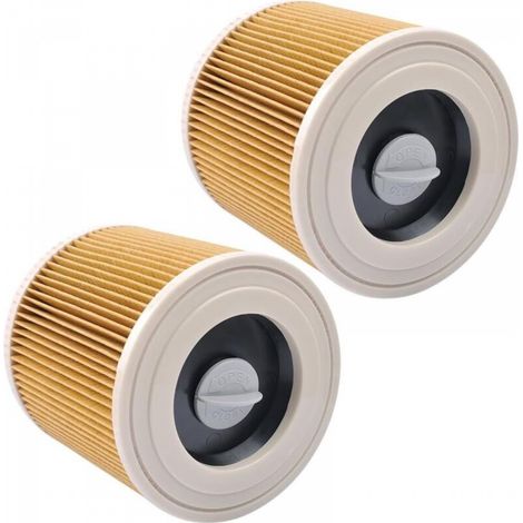 Pack de 2 filtres KEEPOW pour aspirateurs eau et poussières Kärcher WD2 WD3P WD 2200 SE 4001, référence 64145520 (1/5)