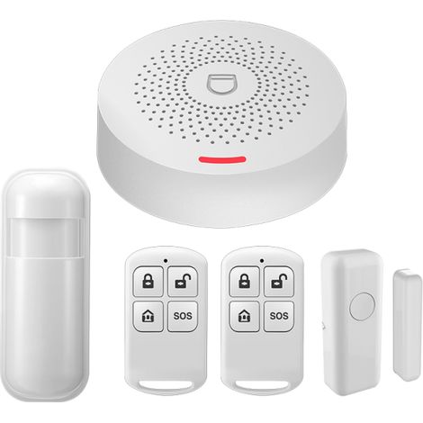 Jandei - KIT Alarma Tuya Smartlife Amazon Alexa Google Home hogar, negocio. Fácil de usar