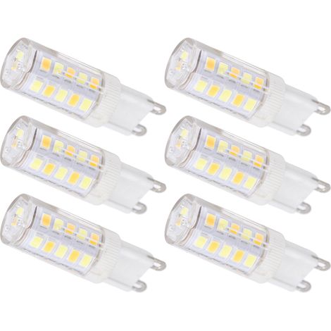 10PCS Ampoules LED G9 3W Dimmable 220V, Remplacement Lampe Halogène pour Lustre, Éclairage Économique