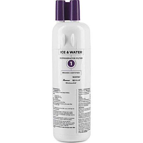 Filtre à eau et glaçons pour réfrigérateur, cartouche de remplacement compatible, purifie l'eau et la glace, réduit impuretés et odeurs, installation facile, qualité alimentaire. (1/3)