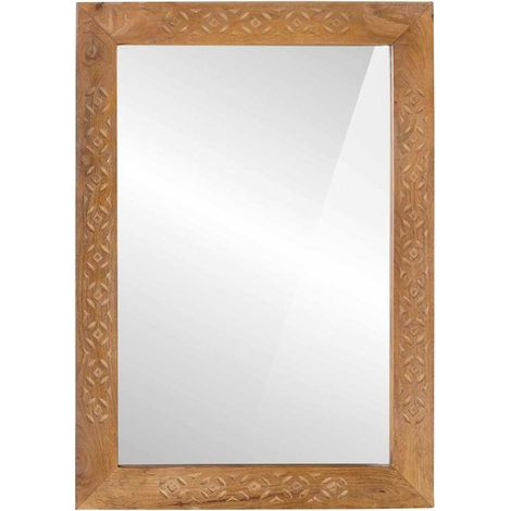 Miroir de salle de bain Marron Clair 70 x 50 x 2,5 cm (1/5)